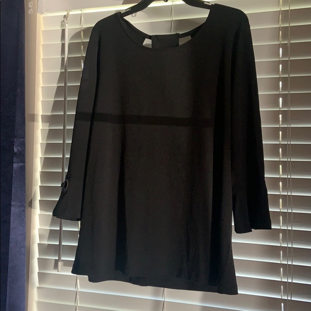 Black and silver HANNAH top